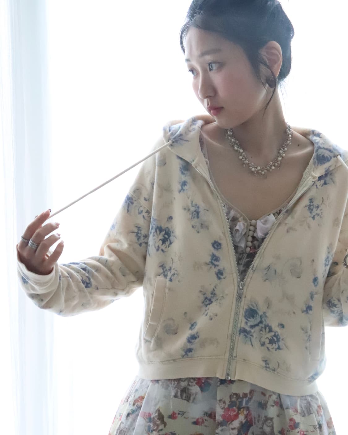 [Cabbages&Roses] Rose Toile Hoodie 상품이미지5