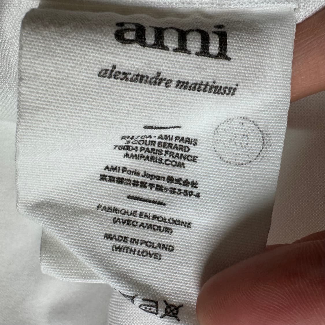 아미 스몰로고 화이트 옥스포드 셔츠  상품이미지6