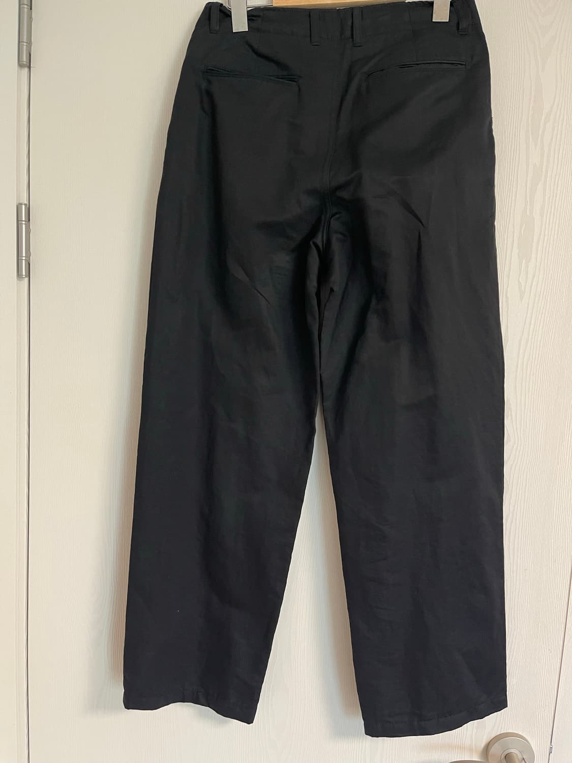 2025 SS 포터리 투플리츠 와이드 팬츠 블랙 1 상품이미지5