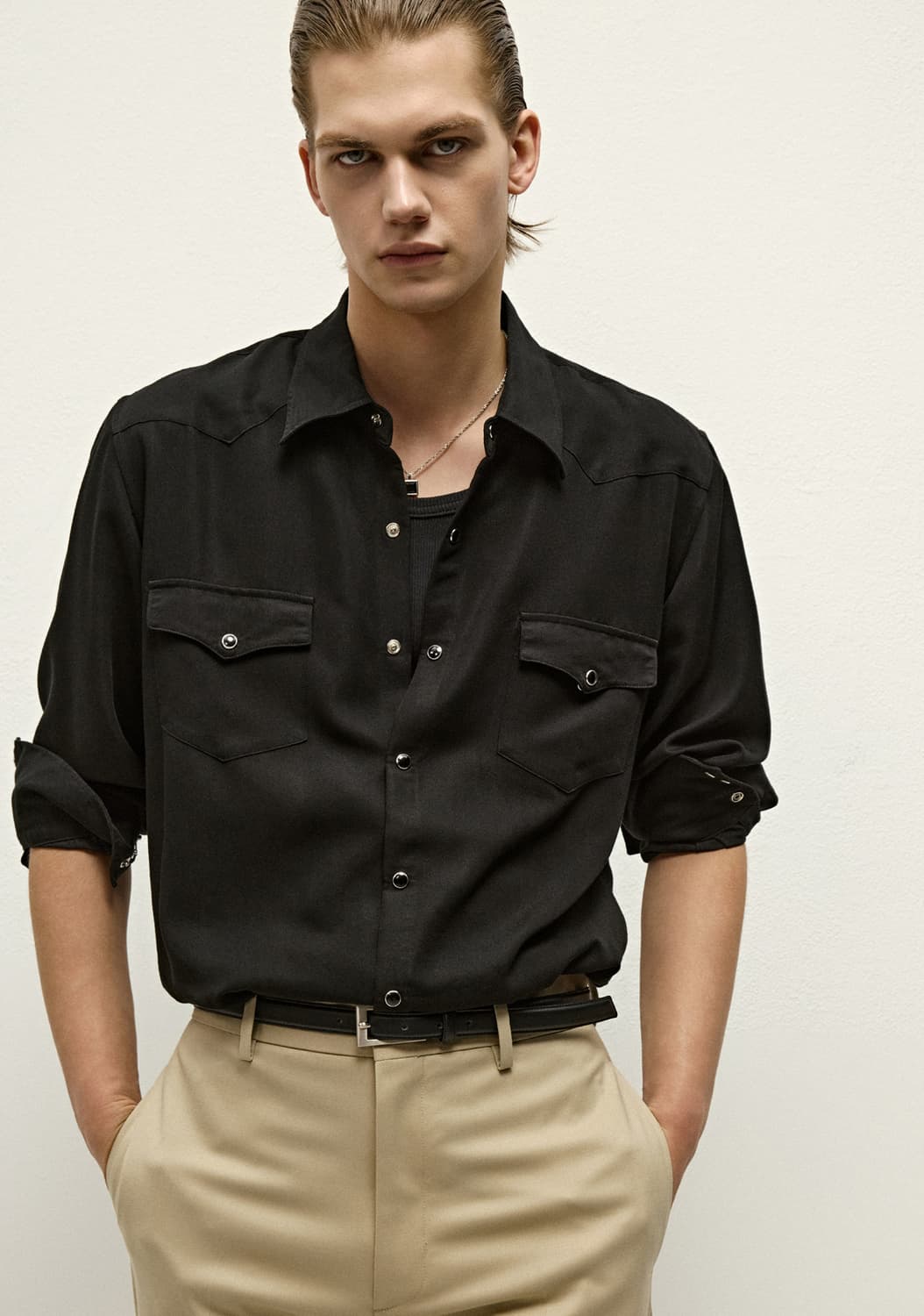 빈티지 블랙 웨스턴셔츠 L~XL 상품이미지6