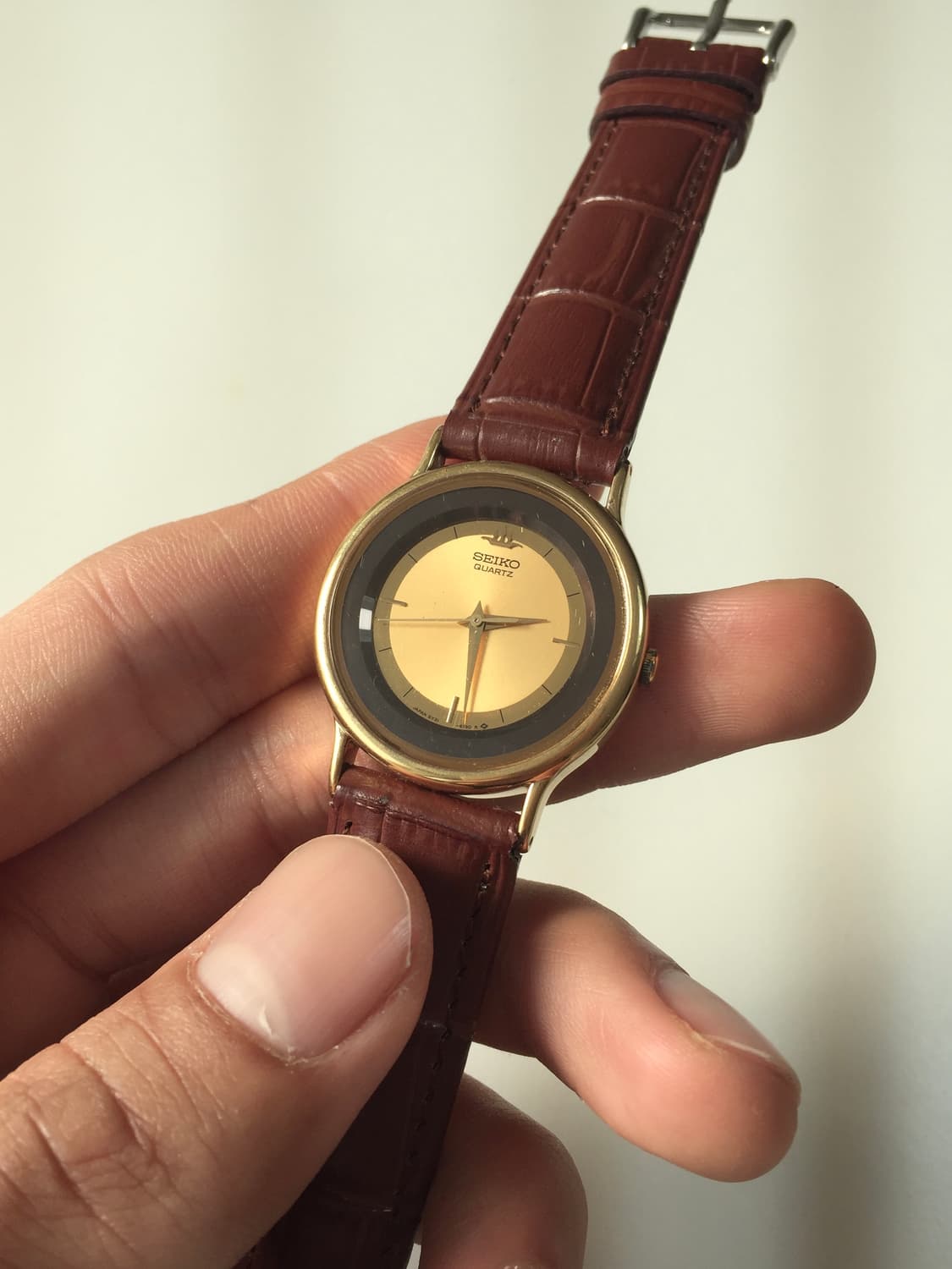 90s seiko gold-black combi quartz 상품이미지3