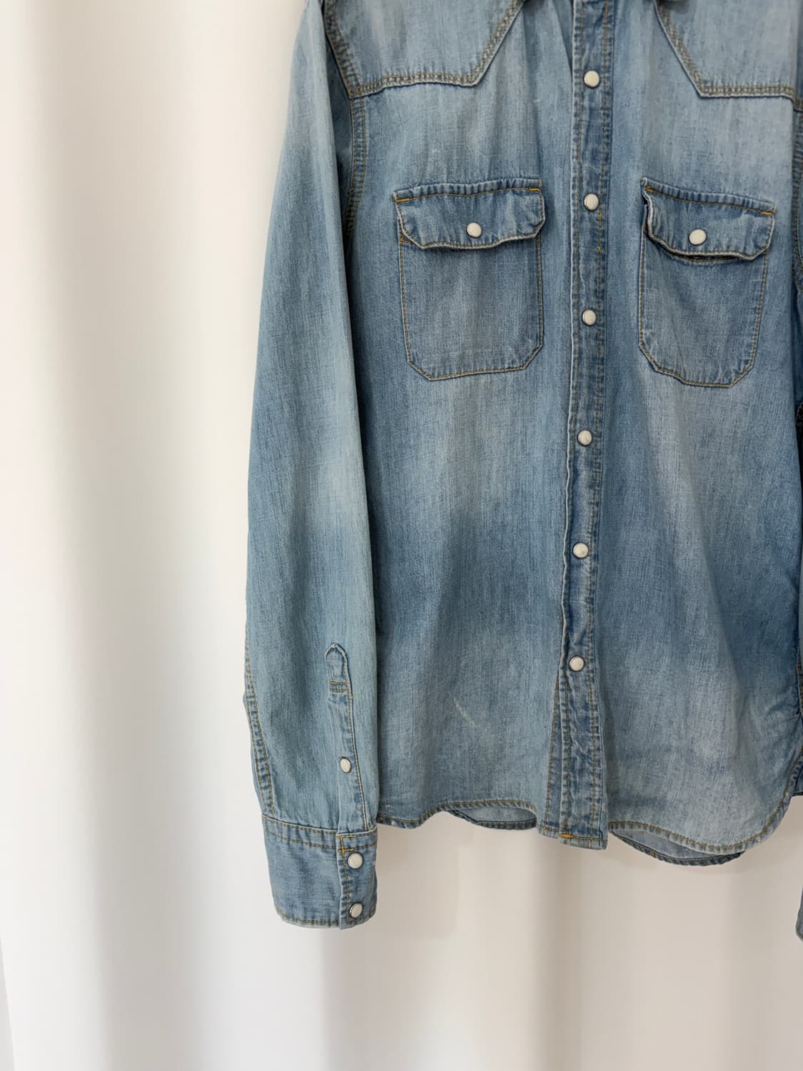 nano universe denim western shirt 상품이미지3