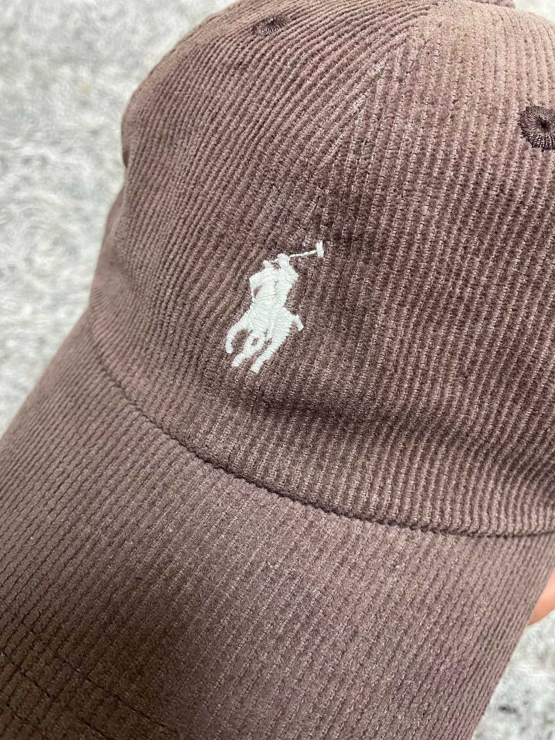 폴로Polo 화이트포니 초코 코듀로이 캡 Free 상품이미지4