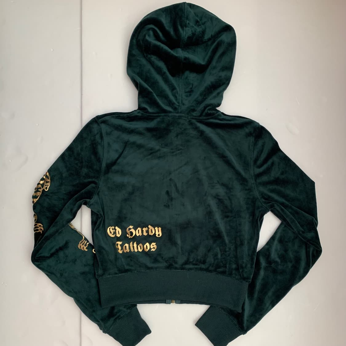 [새제품] 에드 하디 벨벳 벨루아 후드집업 상품이미지6