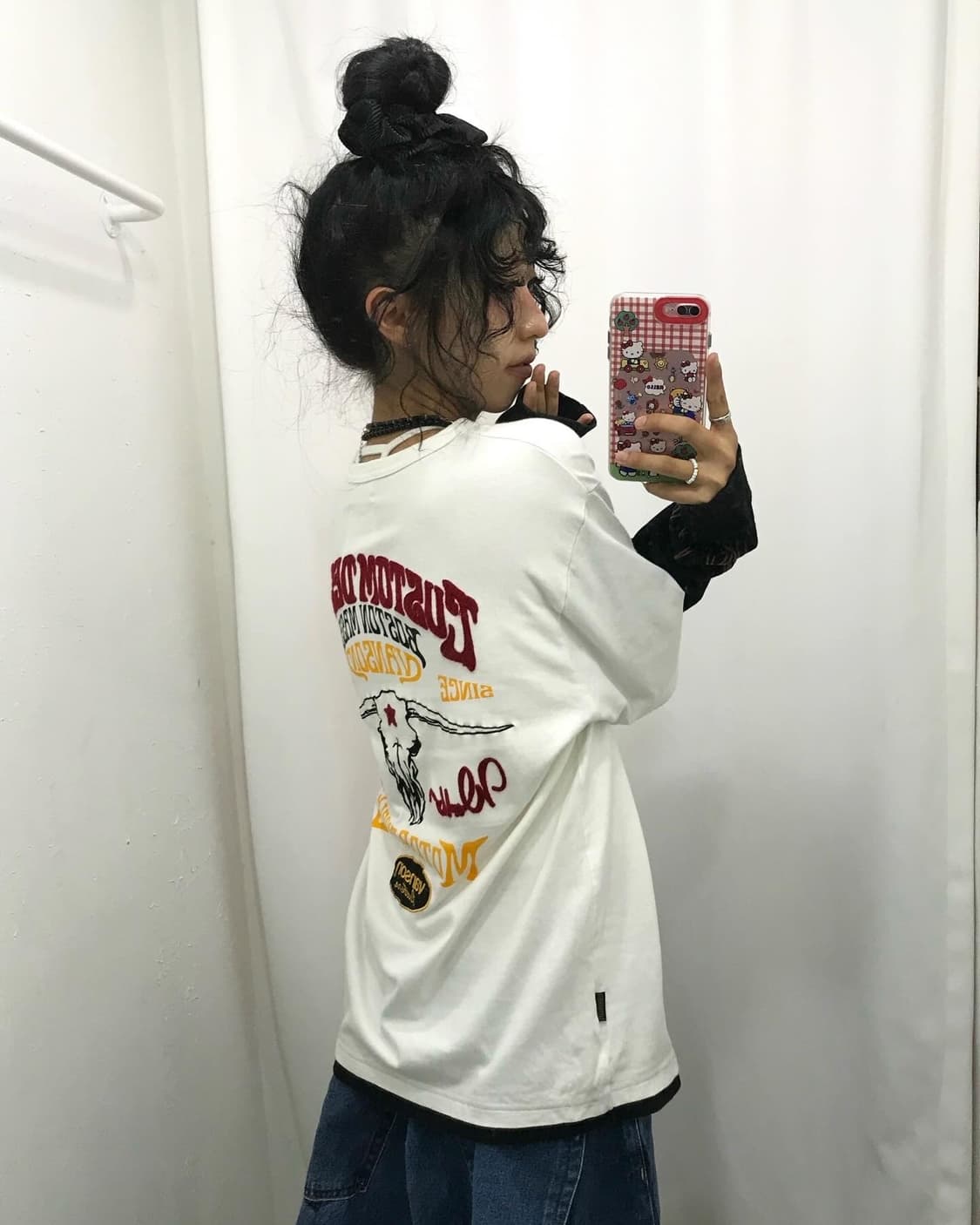 Vanson Embroidery Layered Long Sleeves 상품이미지1
