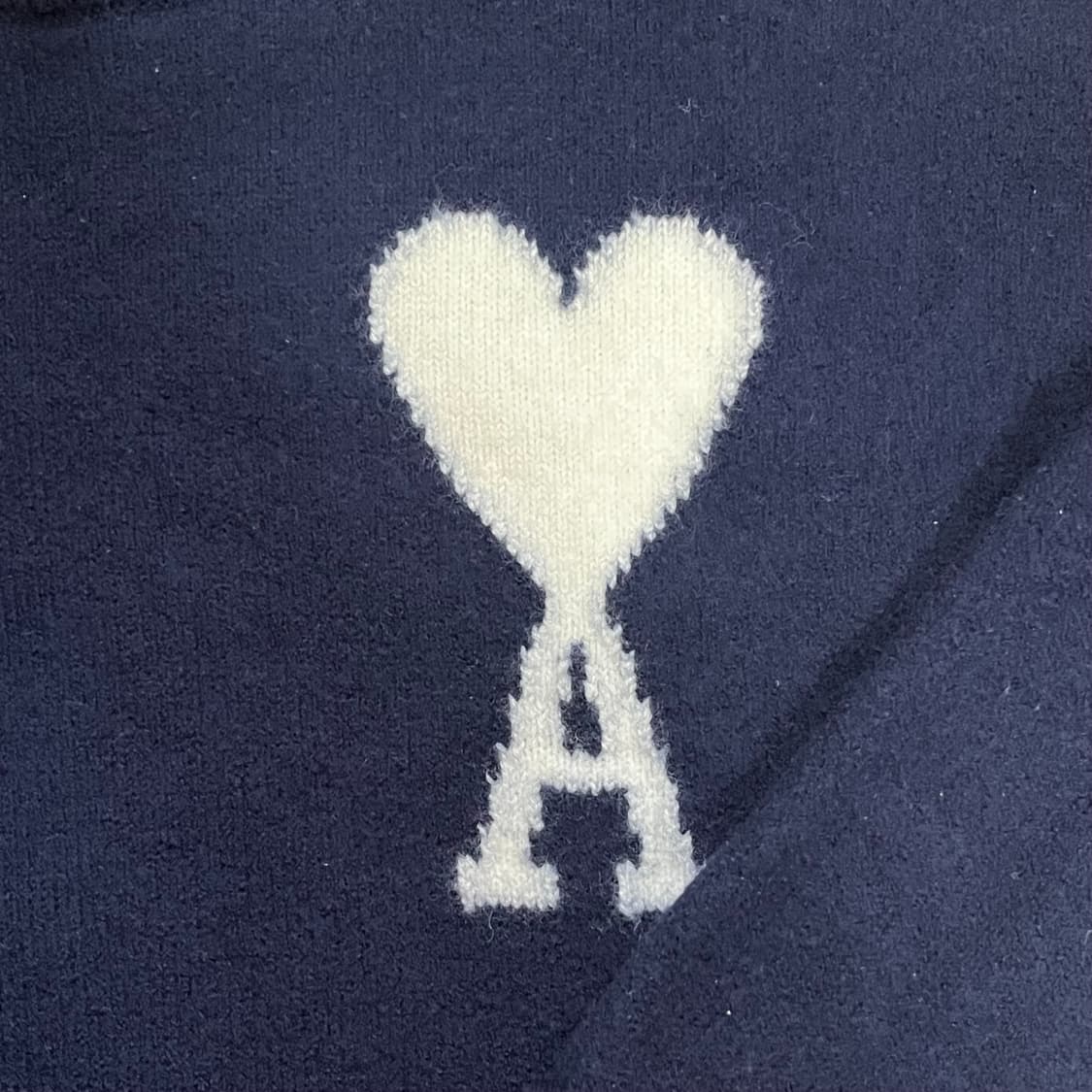 [M]아미 파리스 빅하트로고 네이비 니트 상품이미지2