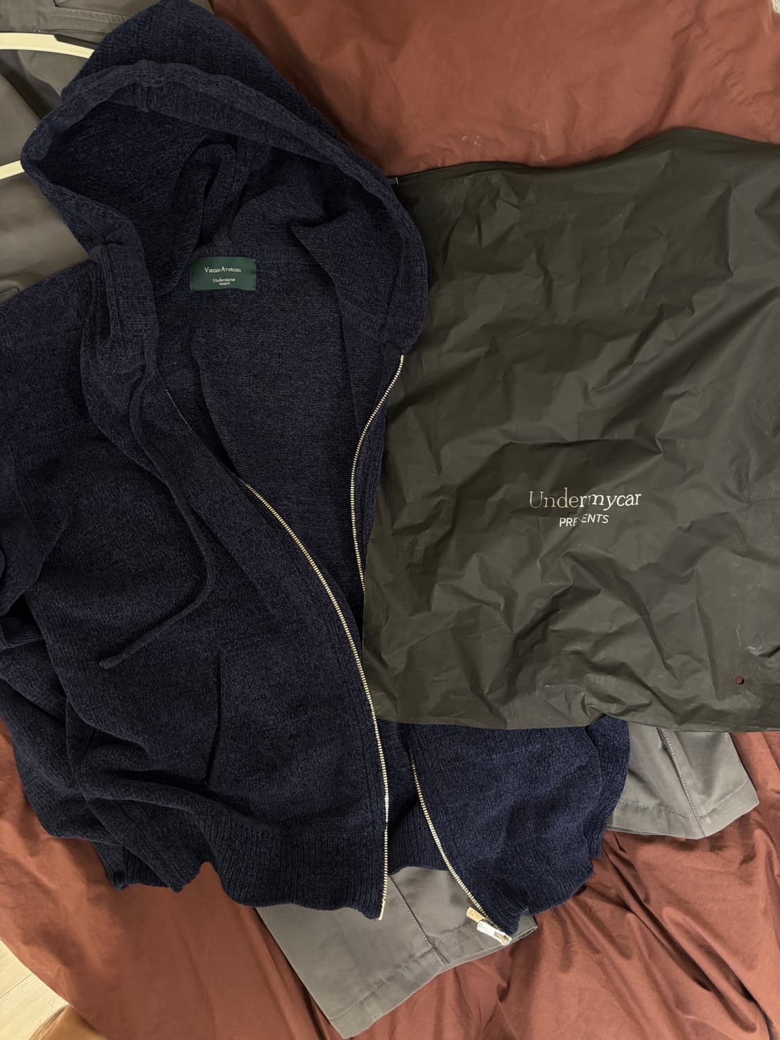 언더마이카 네이비 후드집업 상품이미지1