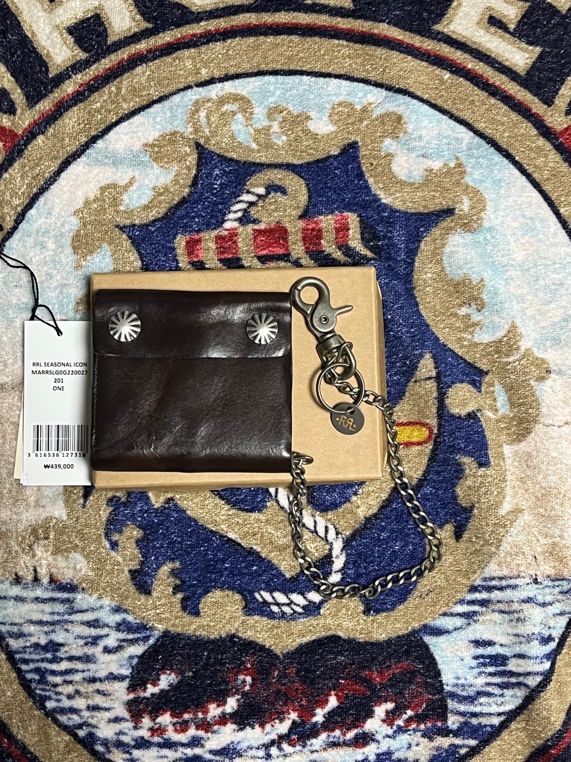 RRL 콘초 레더 체인 월렛 더블알엘  상품이미지1
