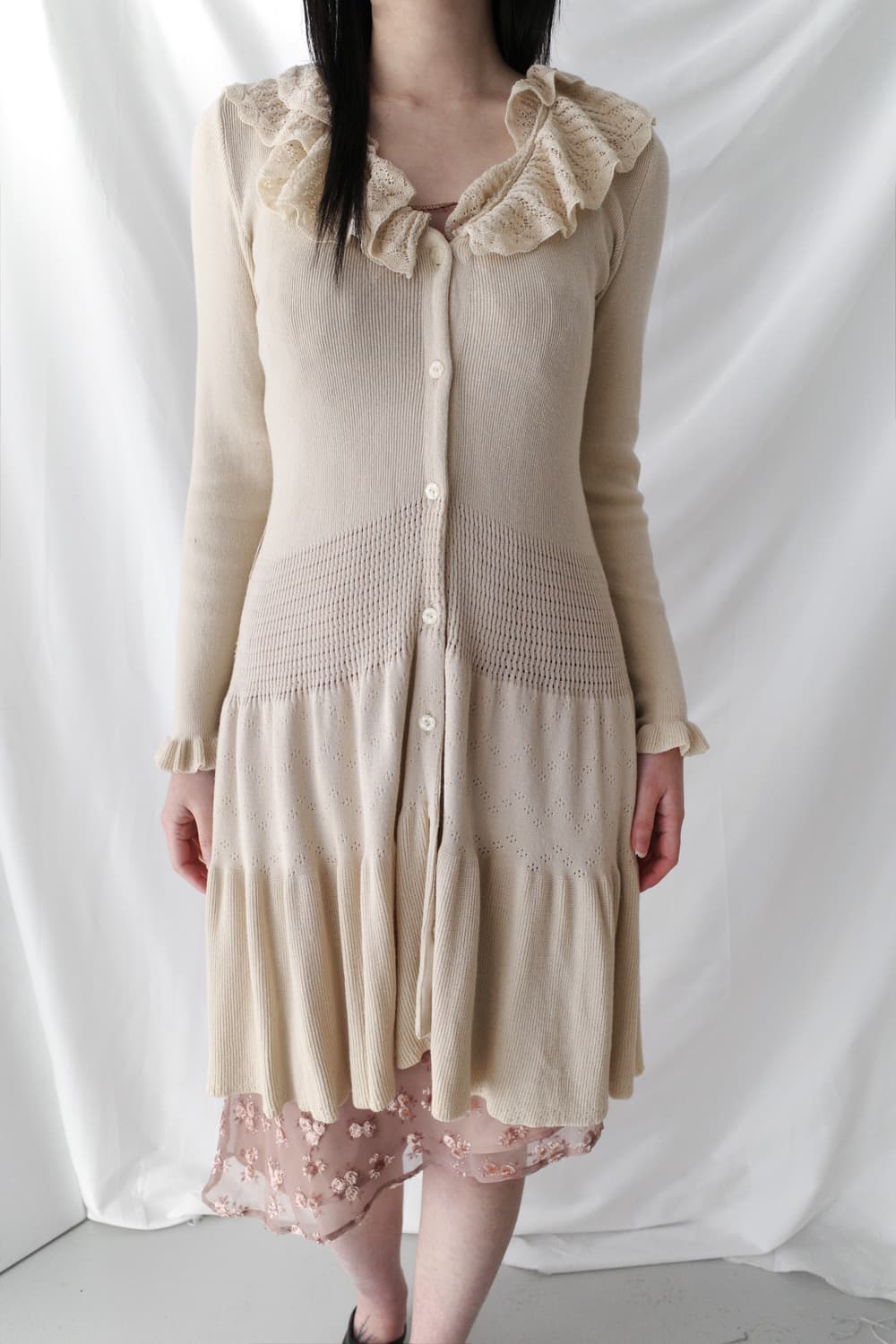 franco ferraro) frill long cardigun 상품이미지5