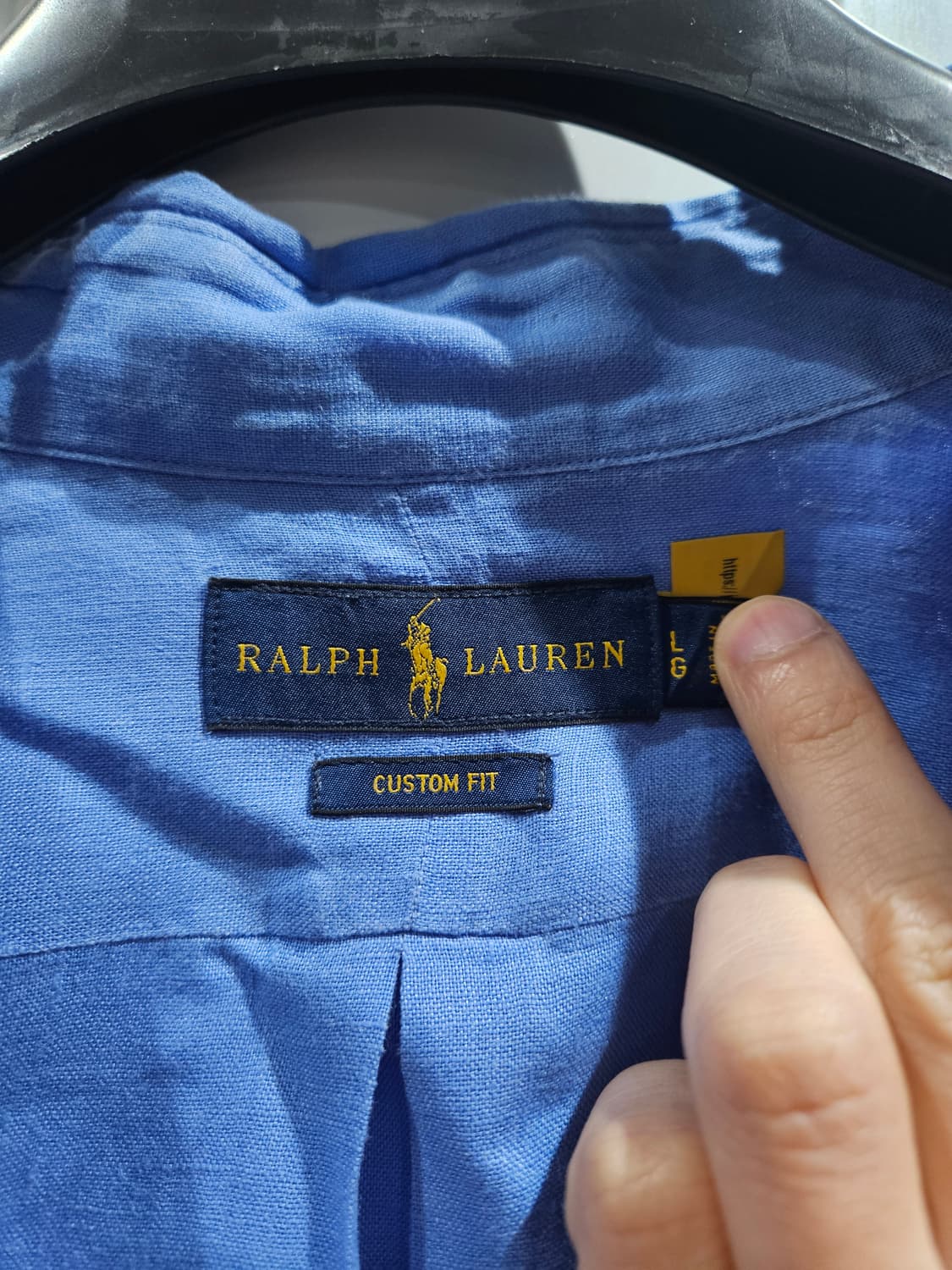 폴로 랄프로렌 린넨셔츠 L 블루 상품이미지2