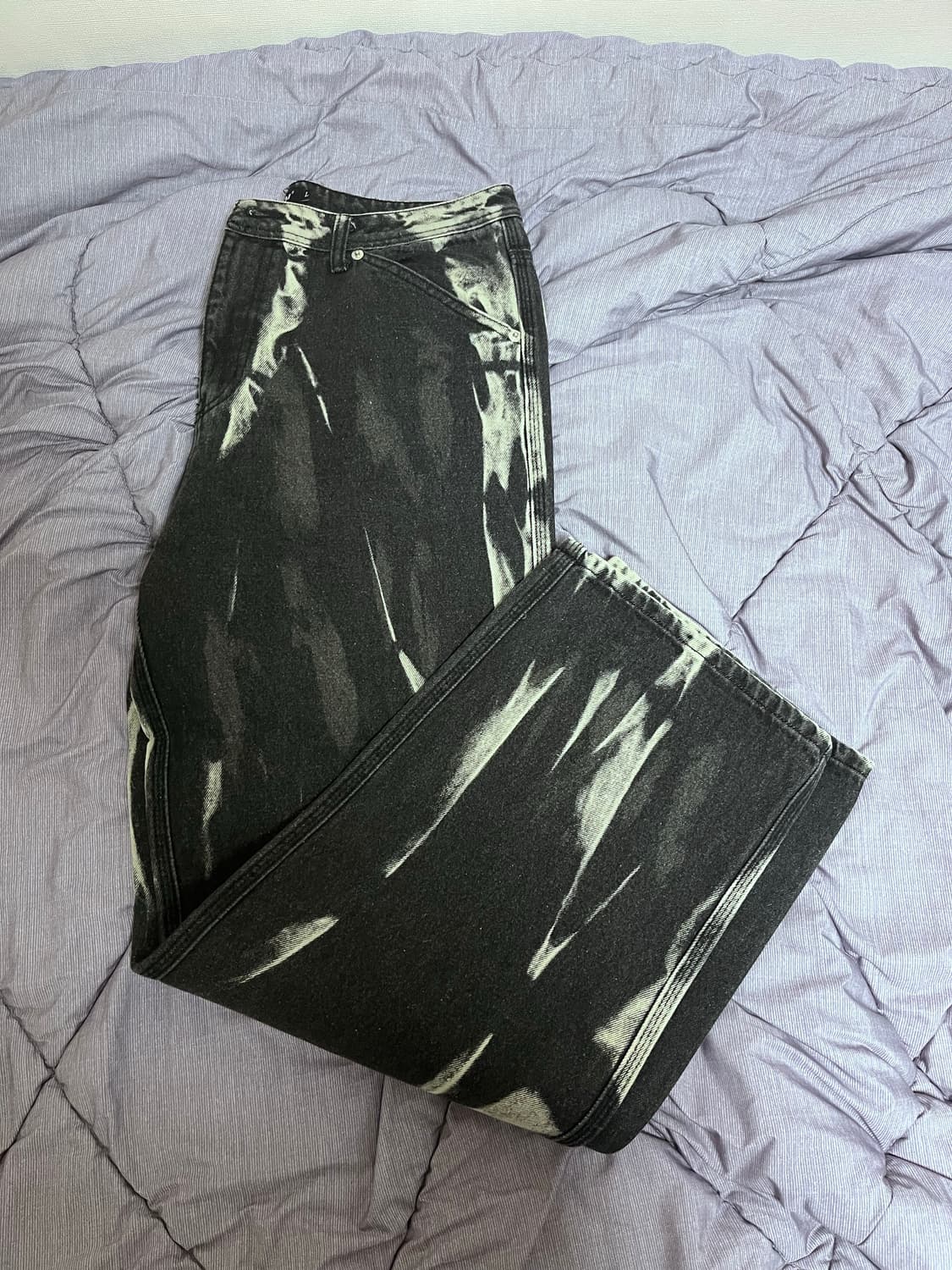 Flavorism-TIE-DYE WASHED CARPENTER DENIM 상품이미지2