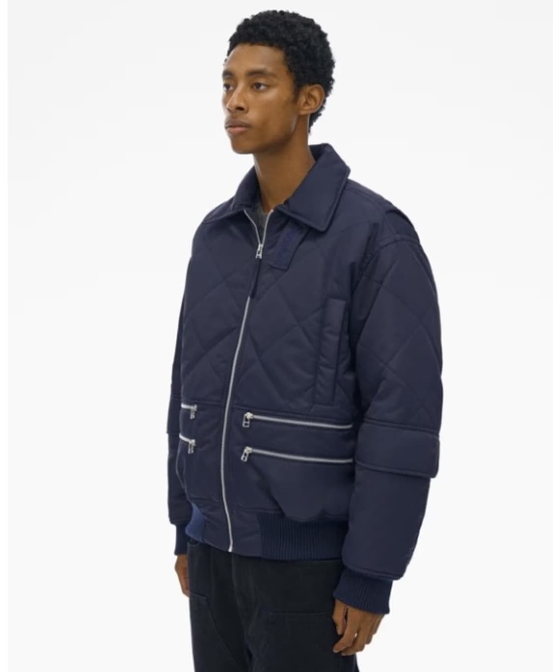 구매) 헬무트랭 나일론 퀼티드 에비에이터 자켓 상품이미지1