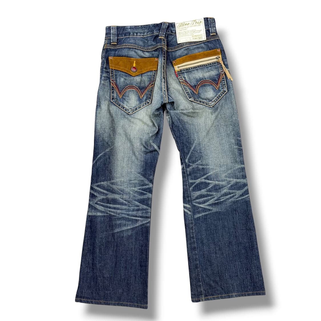 에드윈 503 세미부츠컷 데님 워싱팬츠 상품이미지1