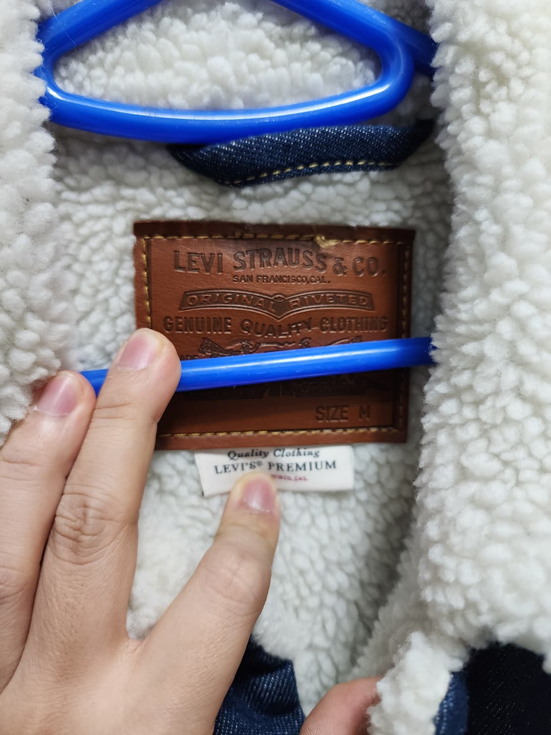 리바이스 R탭 쉐르파 트러커 데님 자켓 상품이미지5