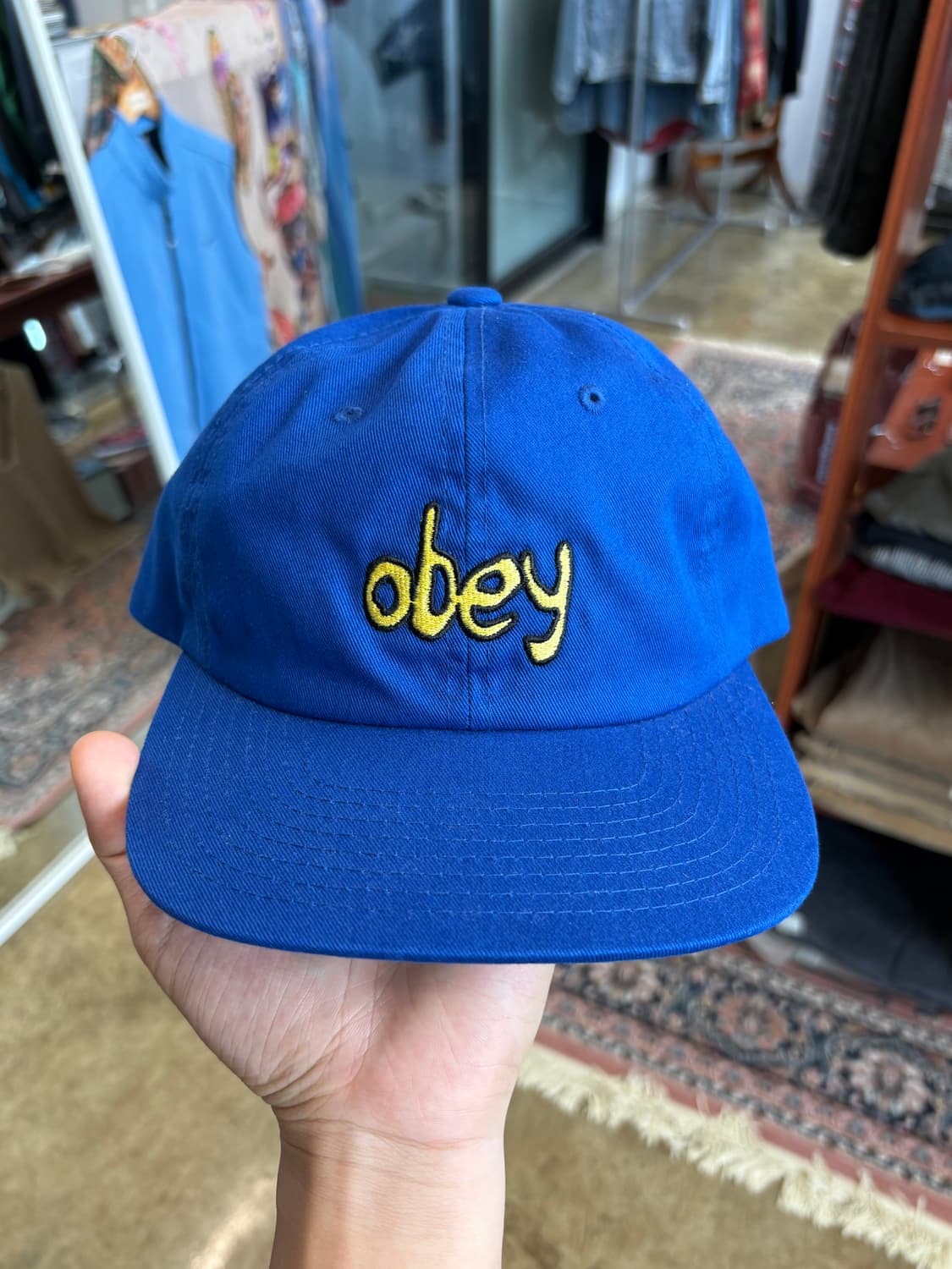 오베이 OBEY 블루 샘플 캡 상품이미지1