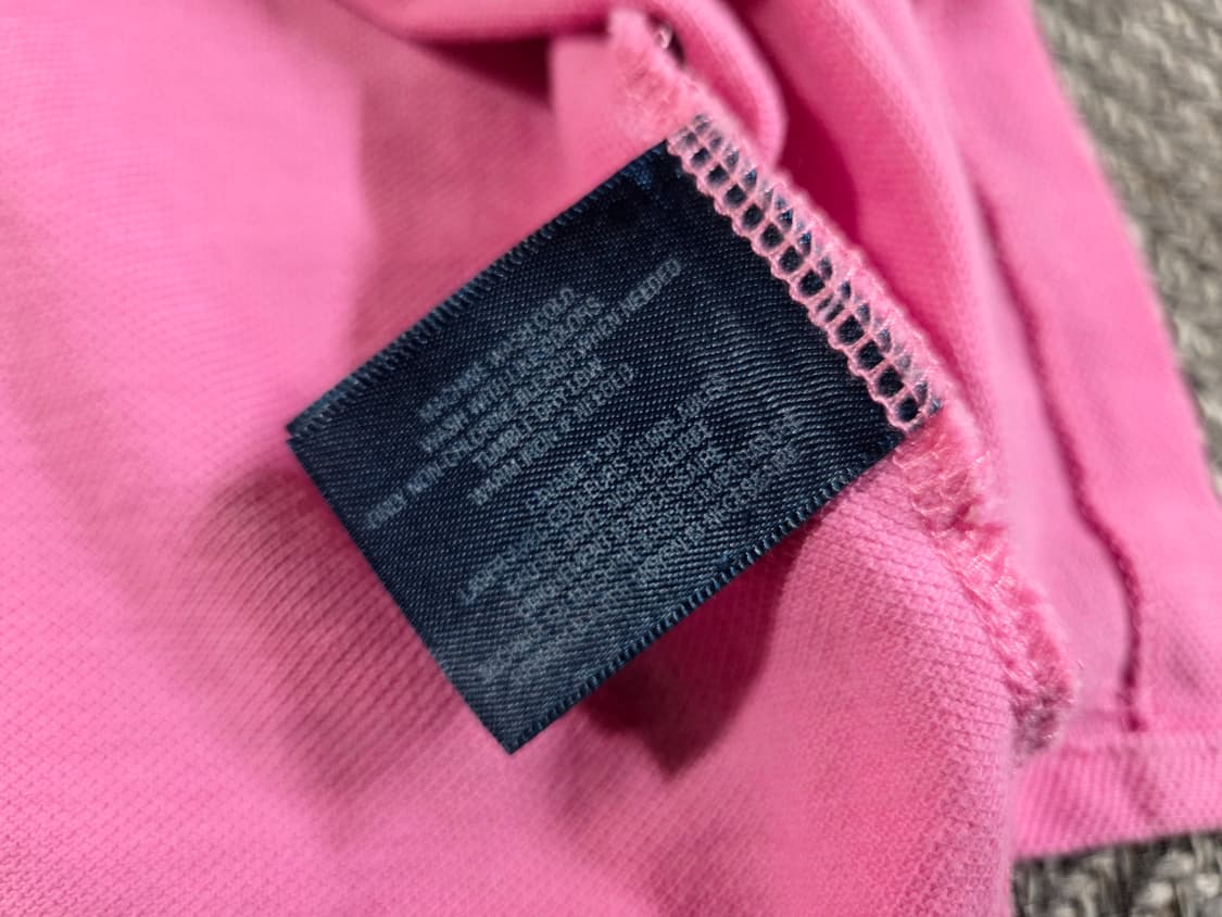 폴로 랄프로렌 빅포니 더블홀스 핑크 카라 반팔티 상품이미지6