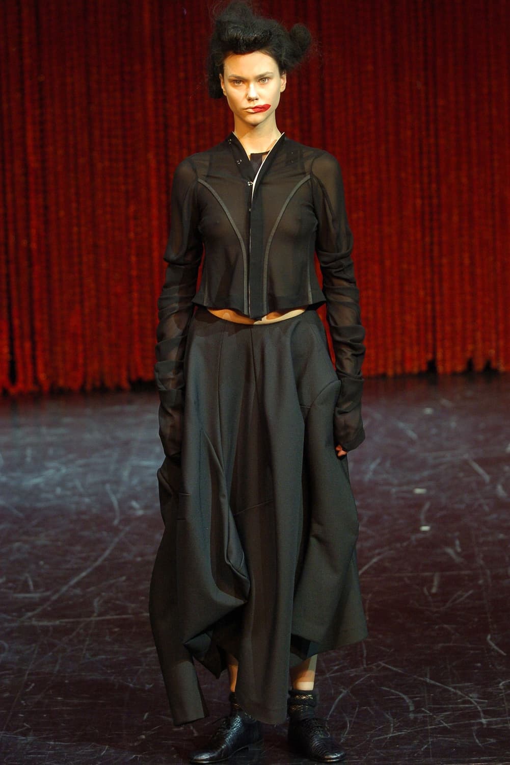 2way Asymmetric Drape Skirt 상품이미지1