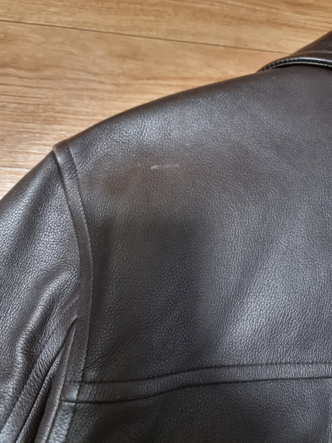 jcrew j.crew 제이크루 레더 카코트 다크 브라운 L 상품이미지5