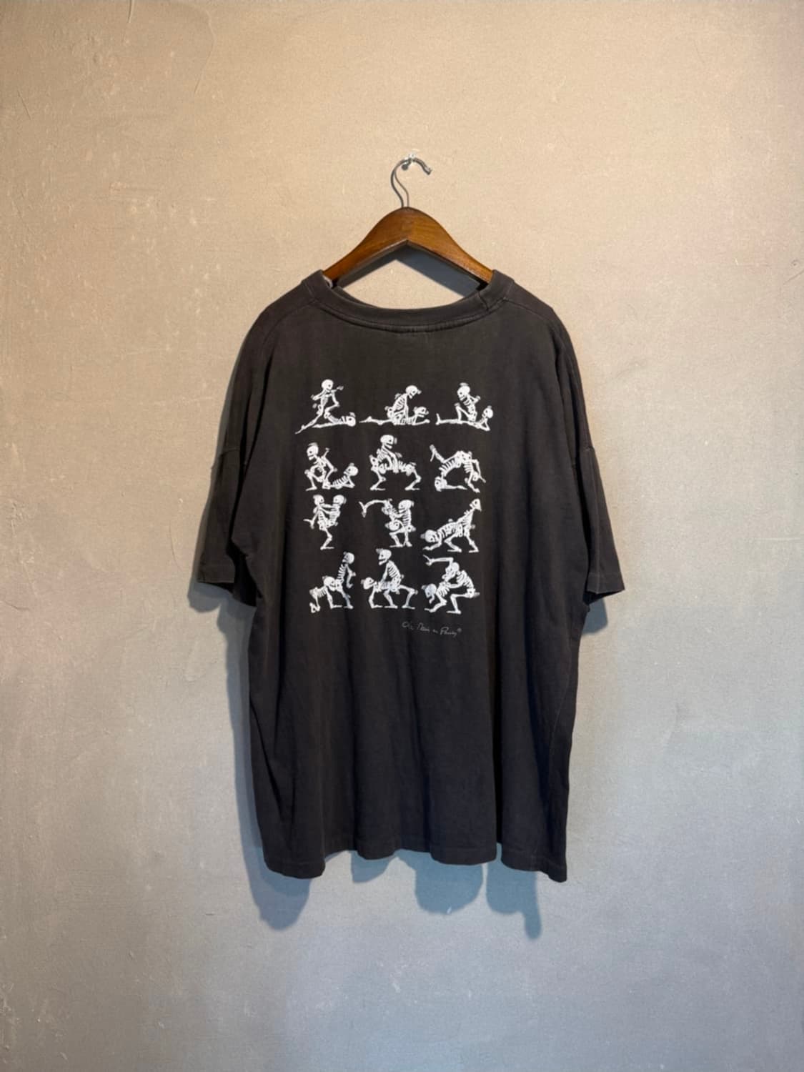 90s 스켈레톤 카마수트라 티셔츠 2XL 상품이미지2