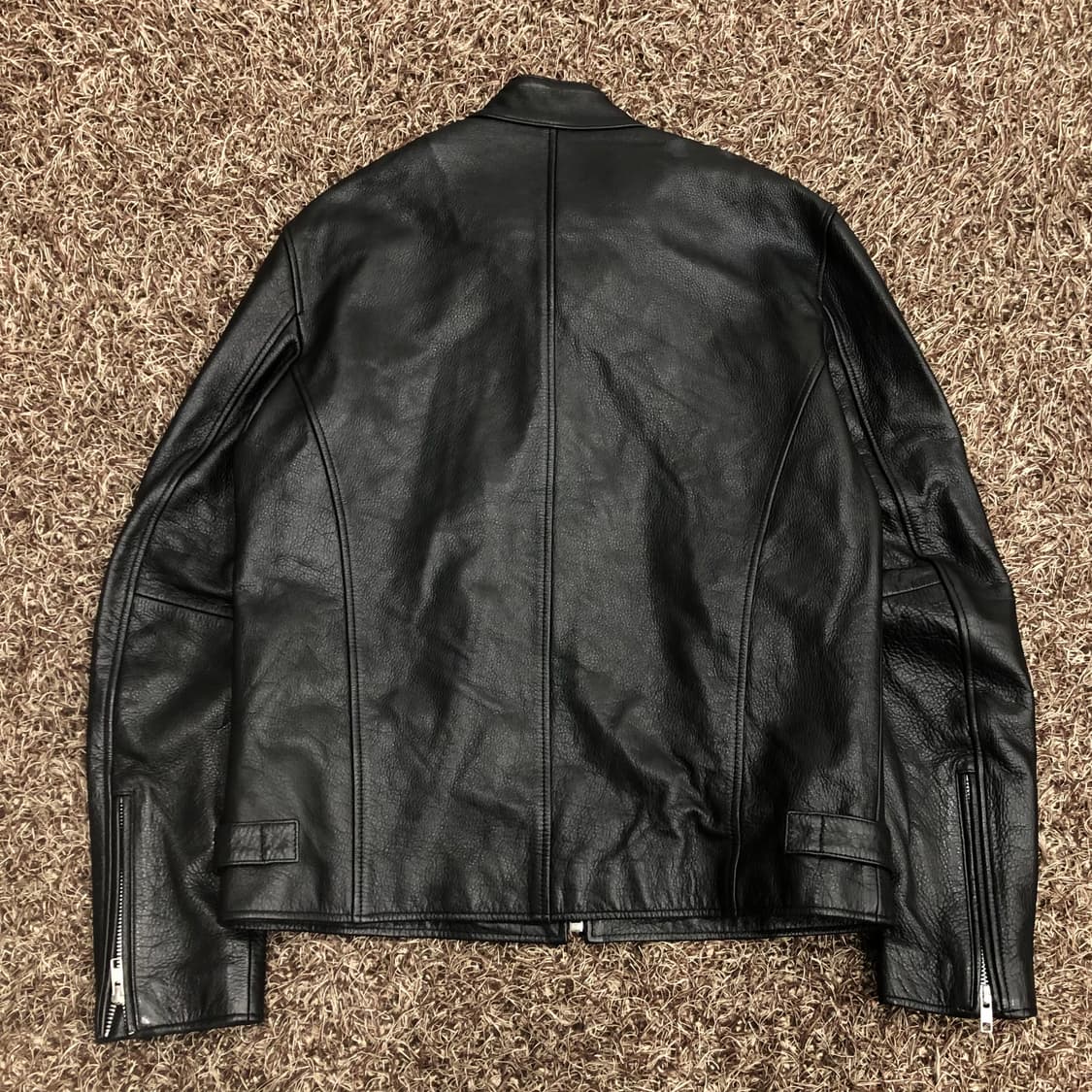 도프제이슨 소가죽 바이커 레더 가죽 자켓 상품이미지4