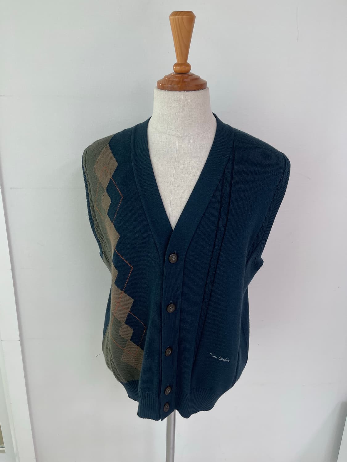 피에르가르댕 퓨어울 골프 니트 조끼 110 (Made in NewZeal 상품이미지1