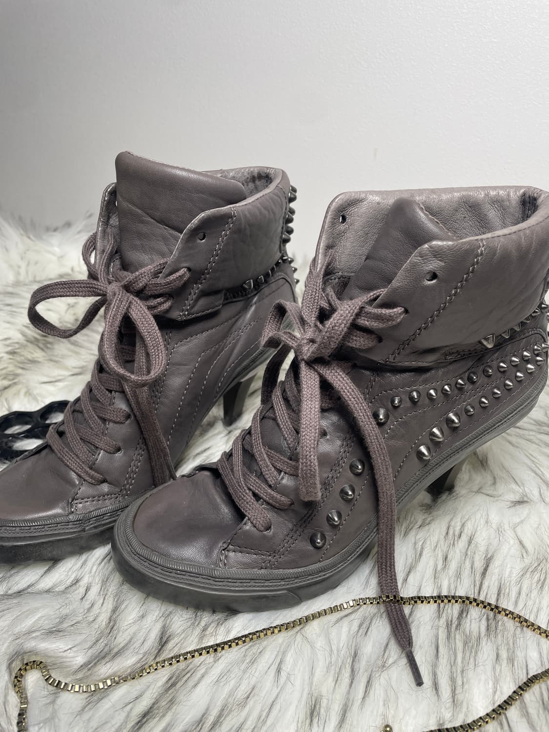 Ash 아쉬 스터드 스니커즈 부츠 힐 상품이미지2