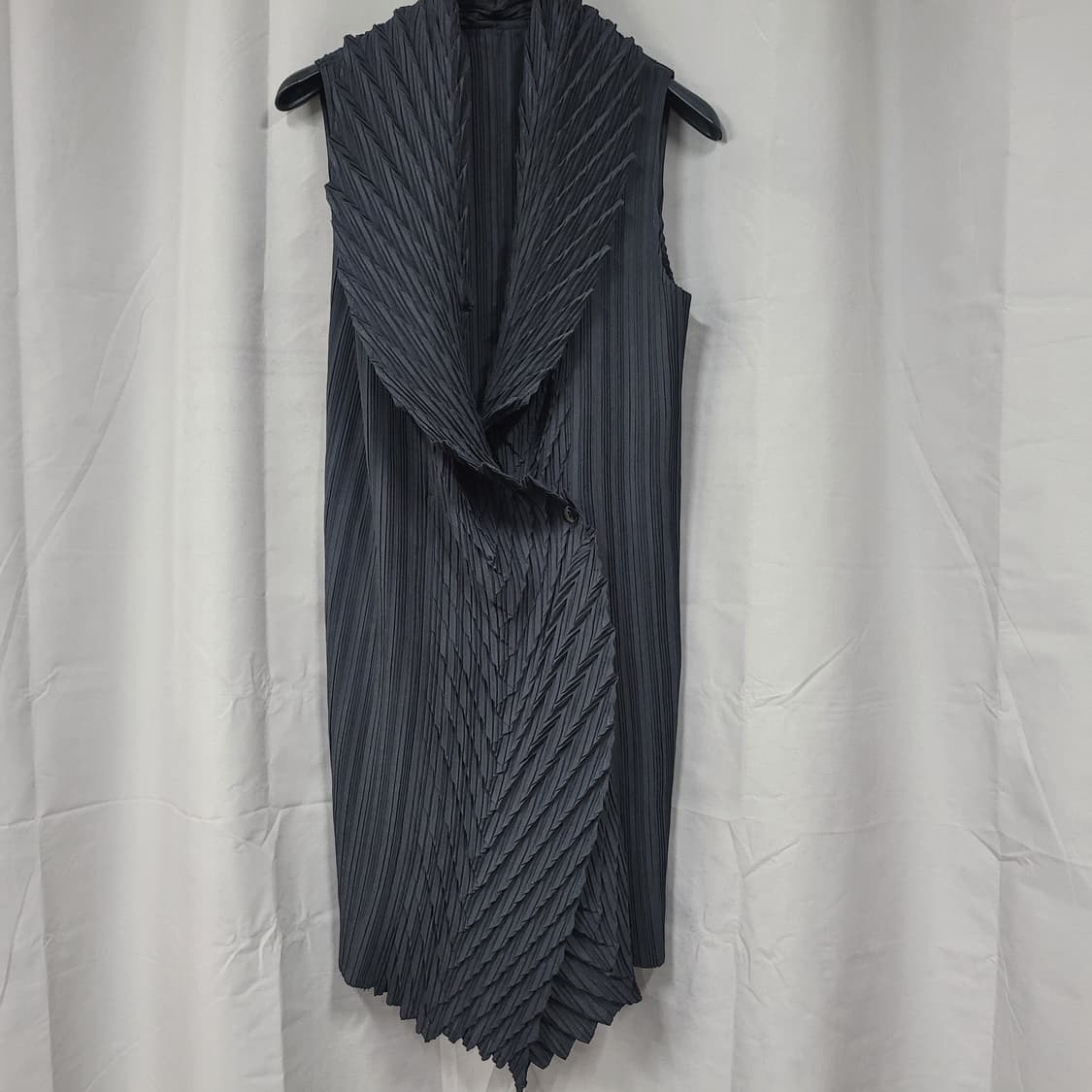 주름 디자인 롱 베스트  상품이미지3