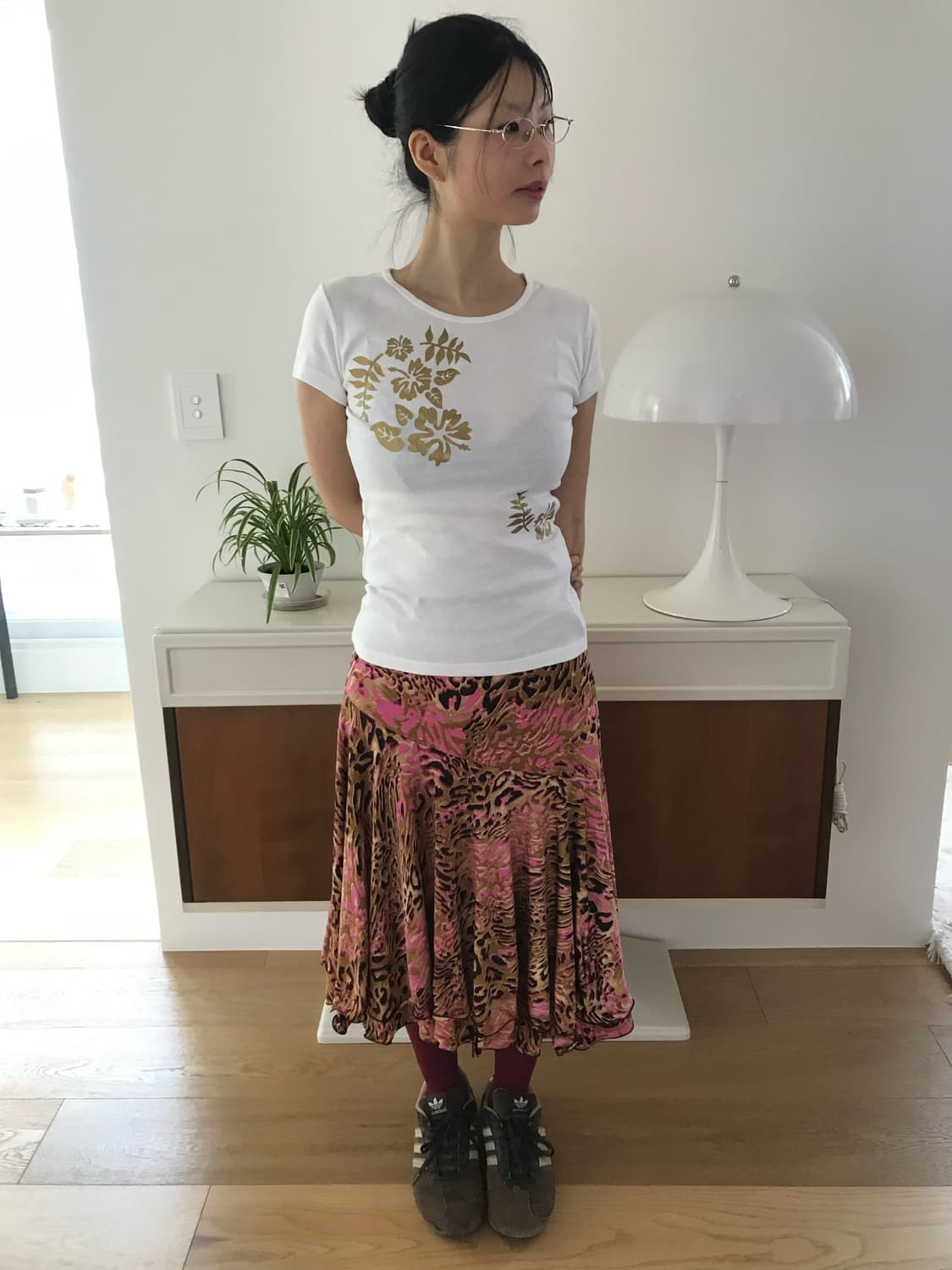 vintage gold pattern top 상품이미지2