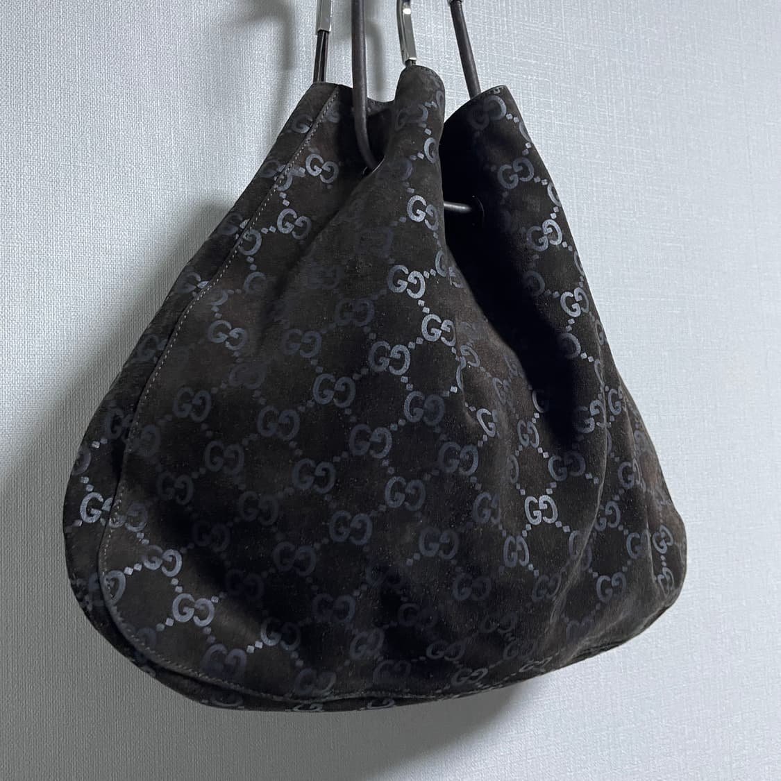 빈티지 구찌 GG로고 스웨이드 숄더&토트백 상품이미지8