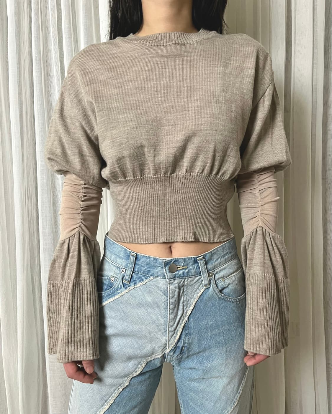 Akira naka fidelia knit 아키라나카 크롭 니트  상품이미지1