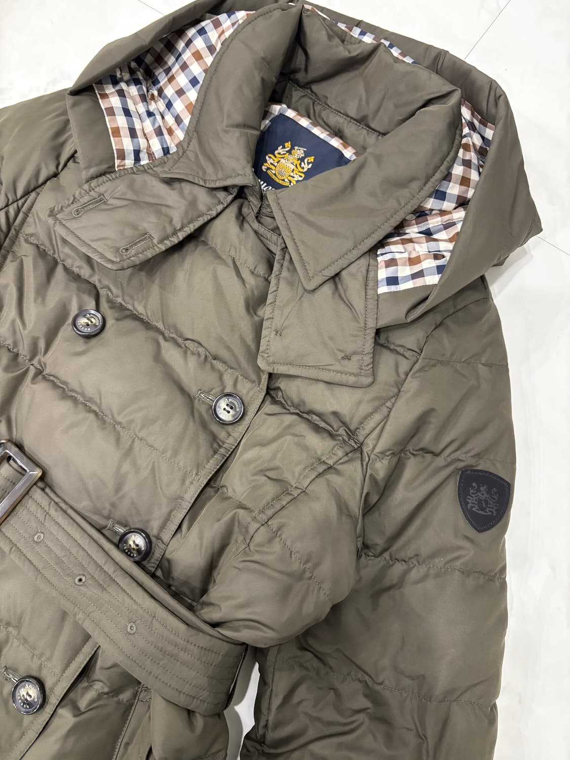 aquascutum hungarian goose trench down 상품이미지2