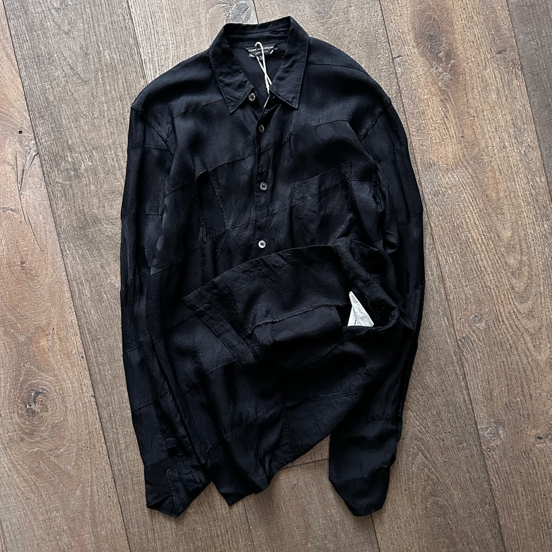 Cutoff Patchwork Asymmetry Shirts 상품이미지4