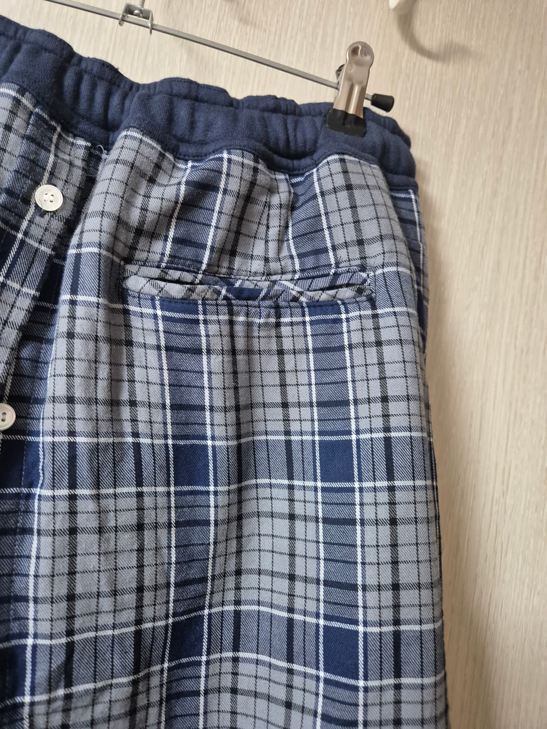 (새제품) 노앙 체크 패턴 셔츠 레이어드 조거팬츠 M 상품이미지6