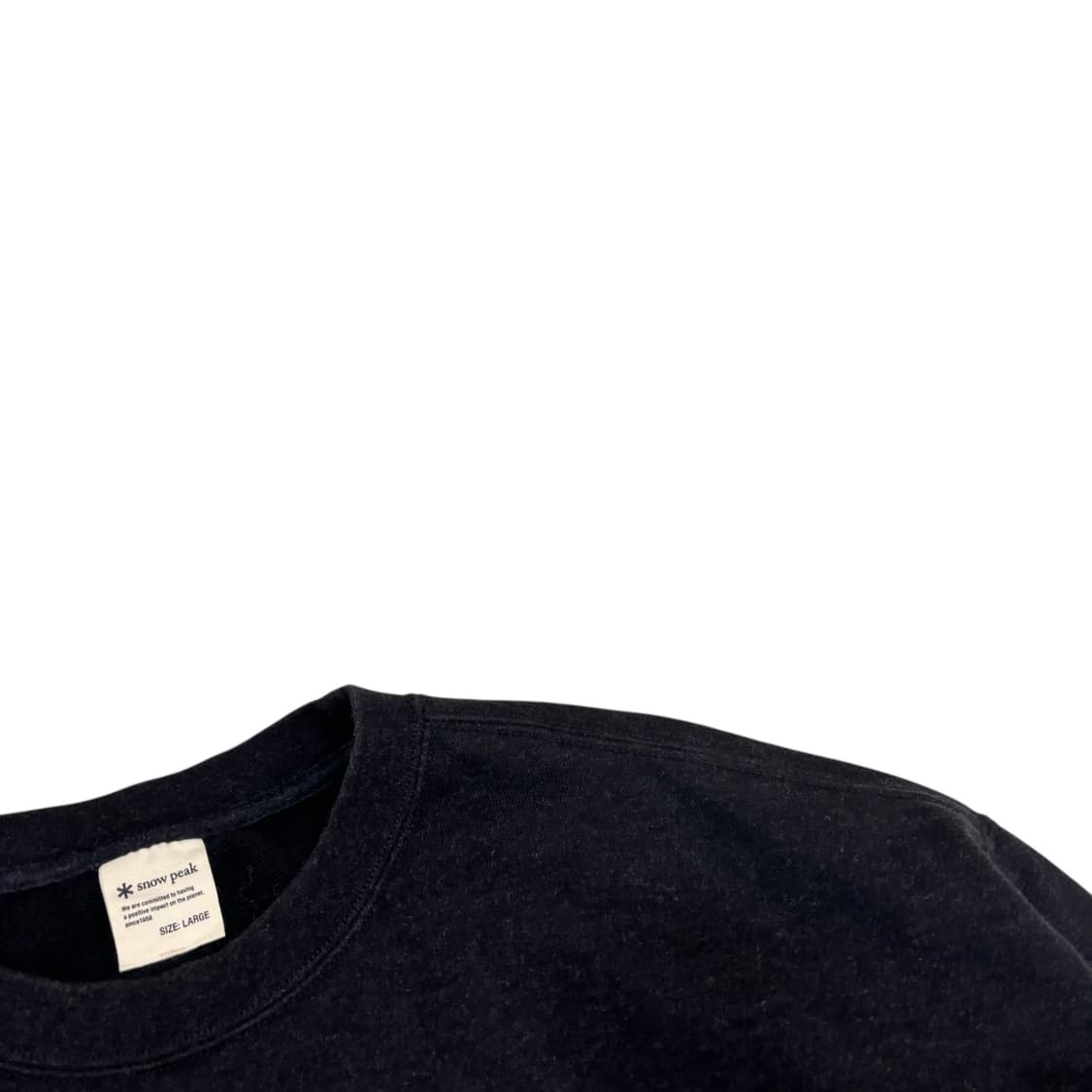 스노우피크 챠콜 리사이클드 코튼 스웻셔츠 상품이미지3