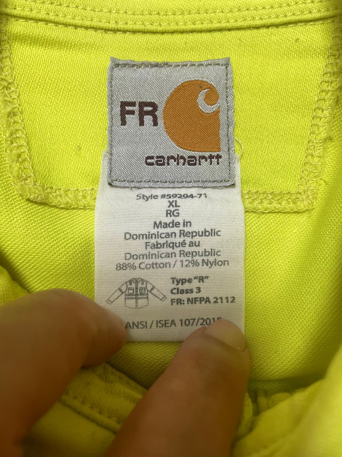 택포) 국내 유일 칼하트 USA Hi-vis 리플렉티브 워크 셔츠 상품이미지4