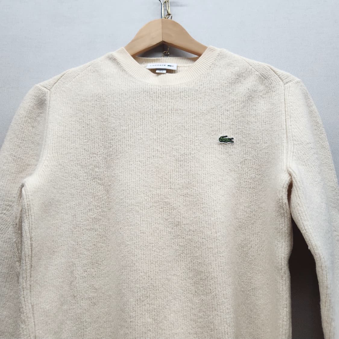 라코스테 로고 메리노울 니트 4(S) 상품이미지2