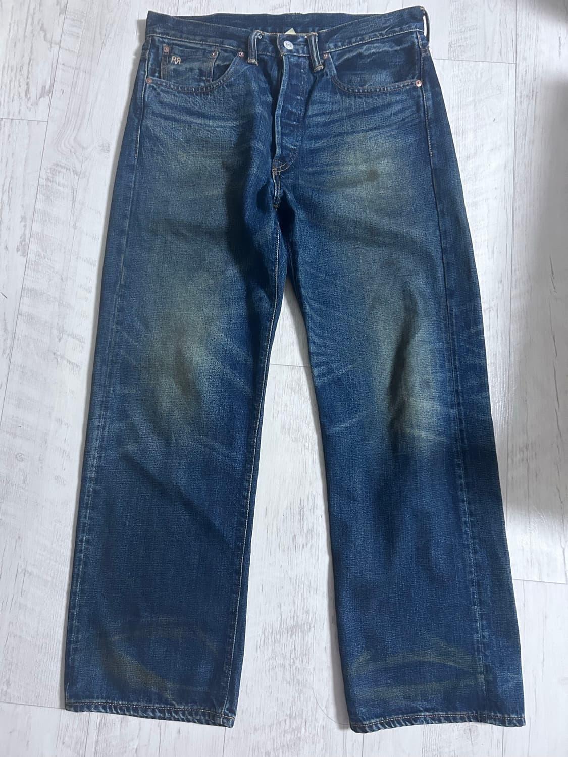 RRL 기빈스 워싱 빈티지 파이브 포켓 빈파포 데님 32x30 상품이미지1