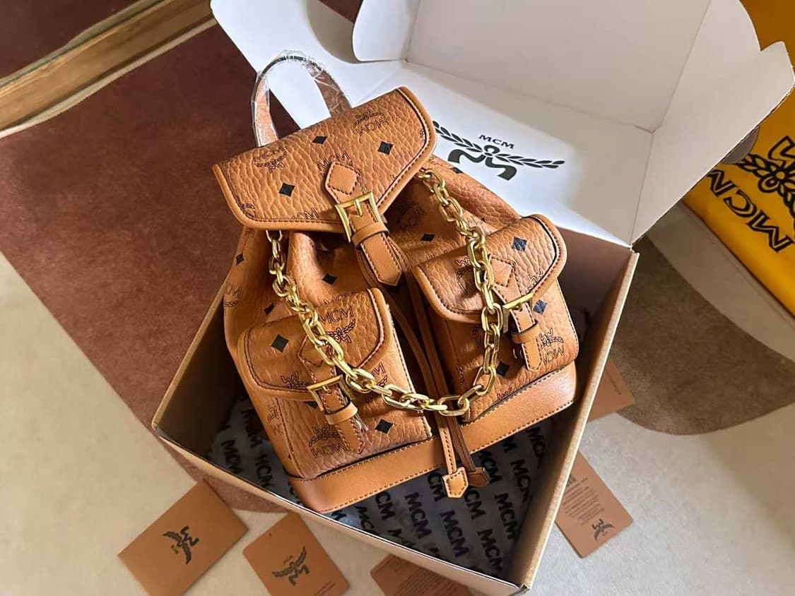 MCM 갈색 비세토스 백팩 상품이미지4
