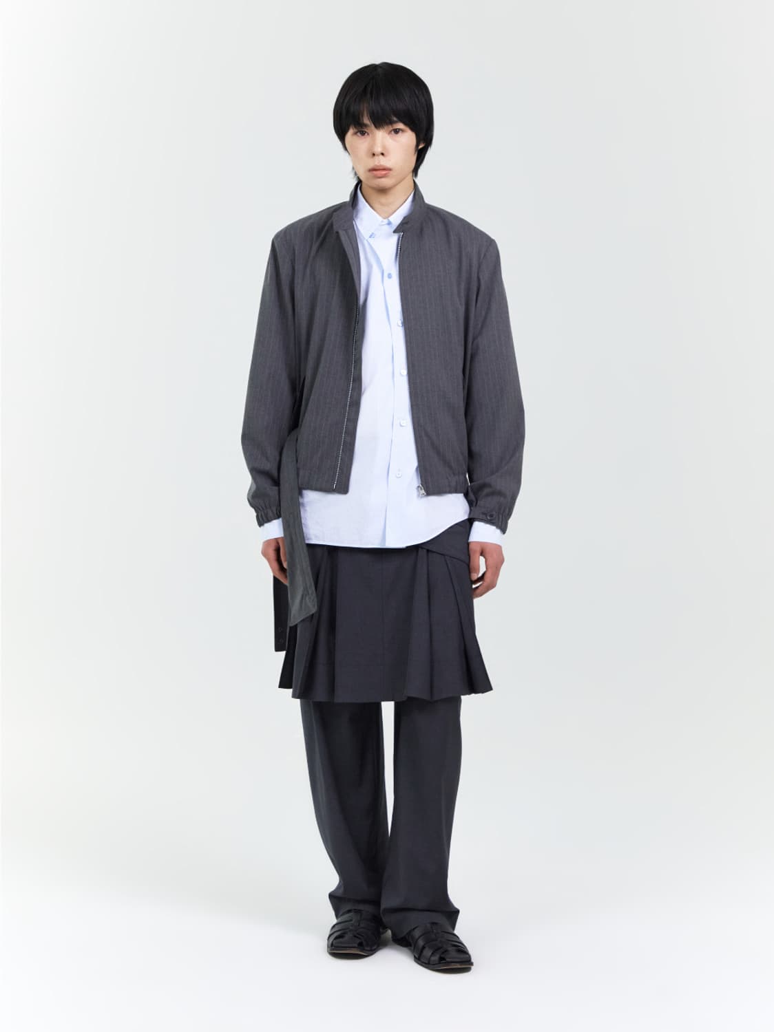 Nouvmaree EE 이이 BLOUSON GREY M 상품이미지2