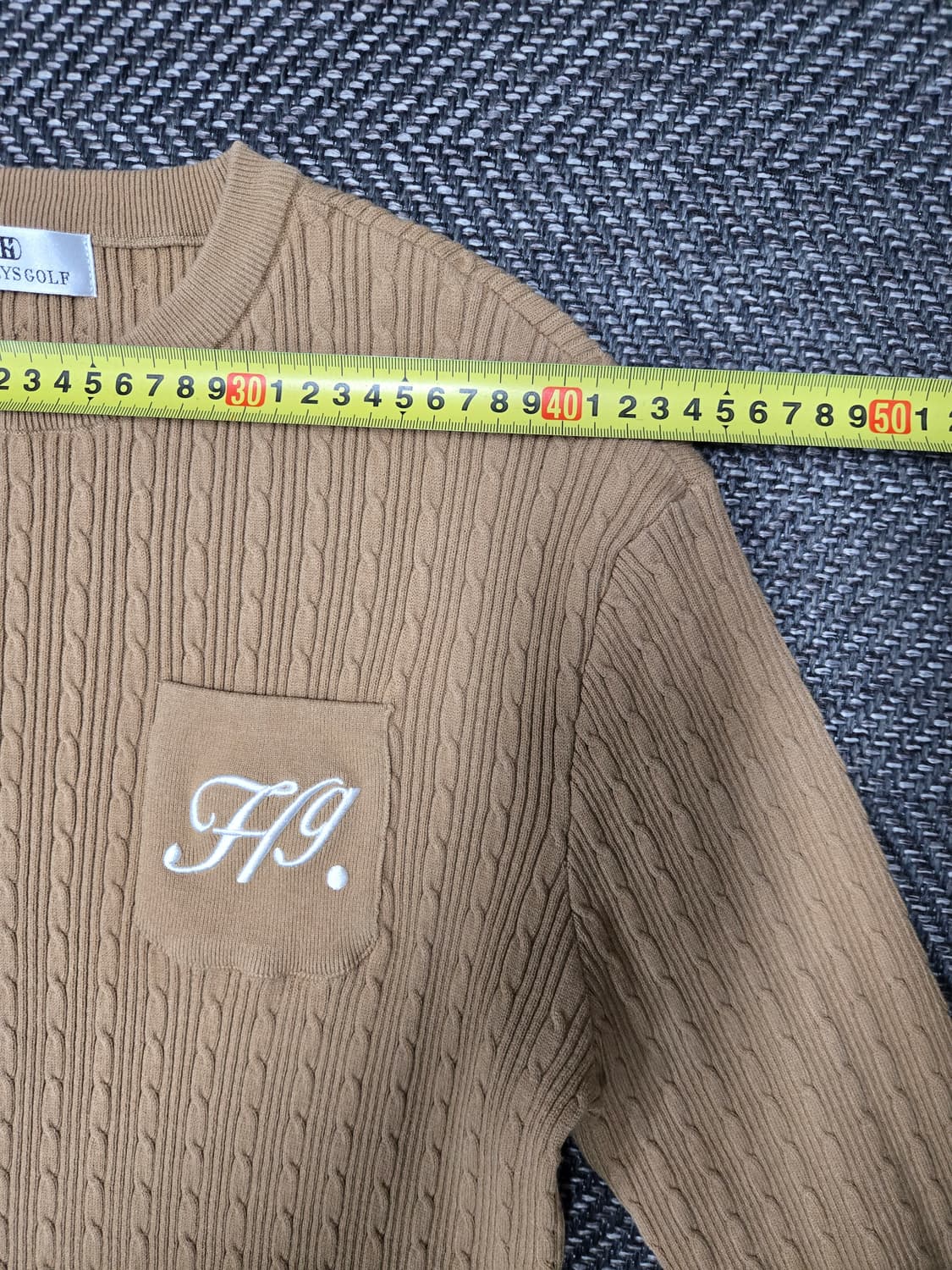 헤지스 골프 레이온76%니트티 니트 긴팔티 상품이미지6