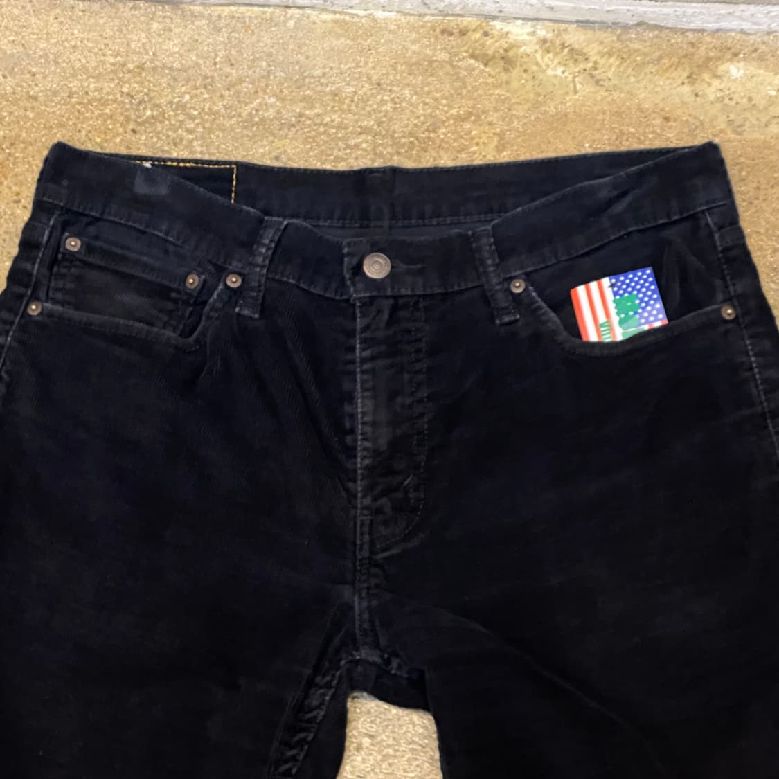 블랙 리바이스 코듀로이 팬츠 골덴바지 상품이미지2