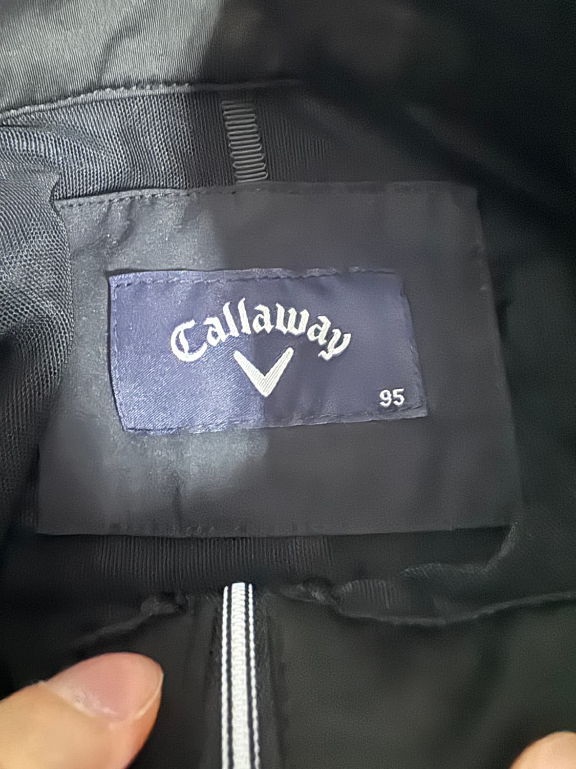 여성 캘러웨이 골프 기능성 나일론 집업 베스트 S 블랙 상품이미지3