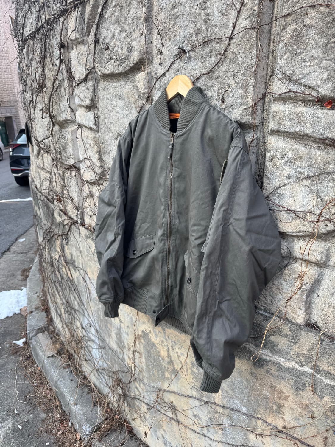 이탈리아군 이태리군 리프로 플리스 안감 l-2b ma-1 플라이트 자켓 상품이미지3