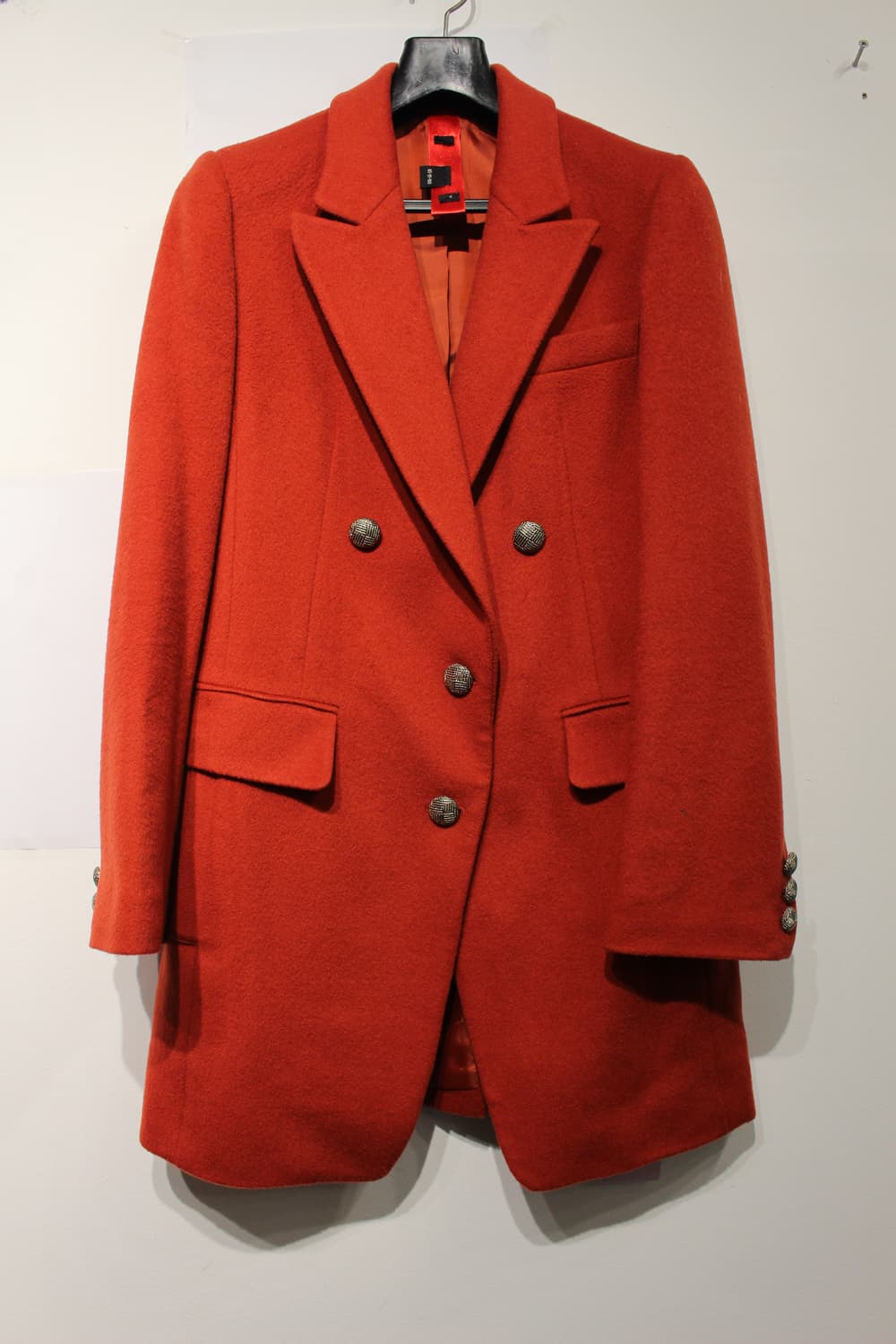 231. 레드 울 더블 코트 상품이미지1