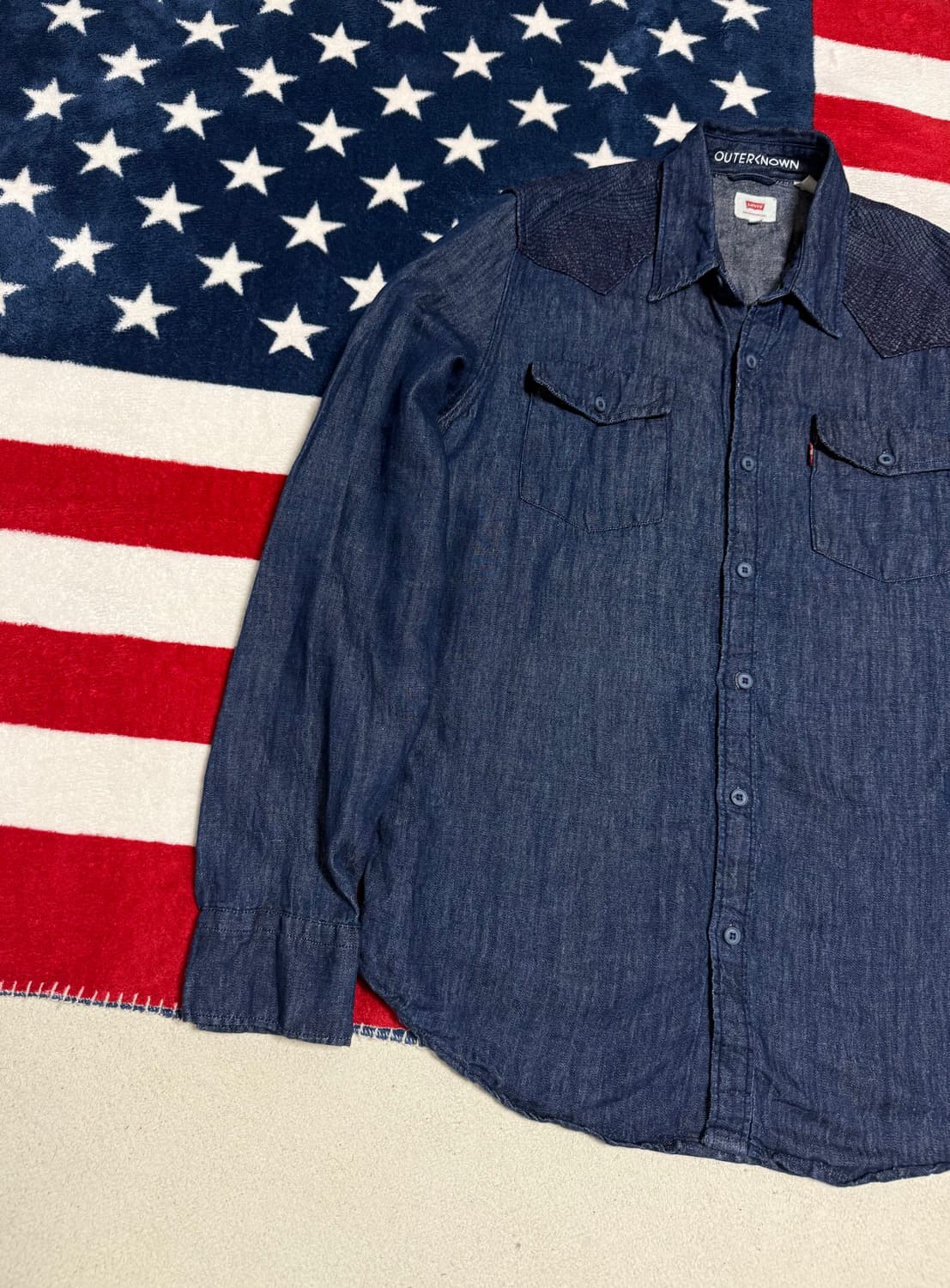 리바이스 샴브레이셔츠 Levi’s Chambray shirt 인디고빈티지 상품이미지2