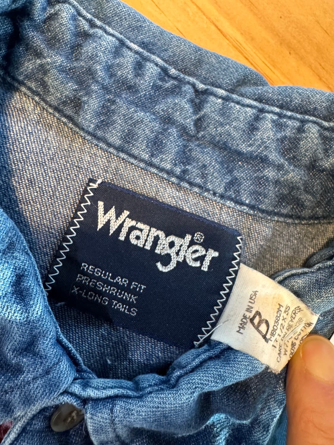 랭글러 웨스턴 셔츠 made in usa 상품이미지5