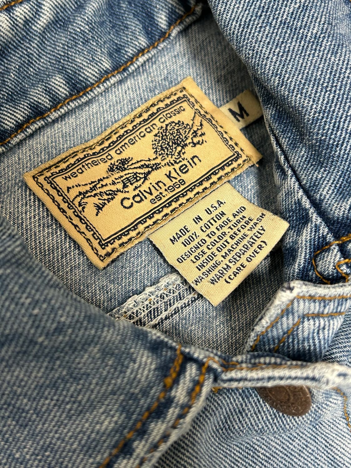 빈티지 USA 캘빈 클라인트러커 숏 데님자켓 상품이미지5