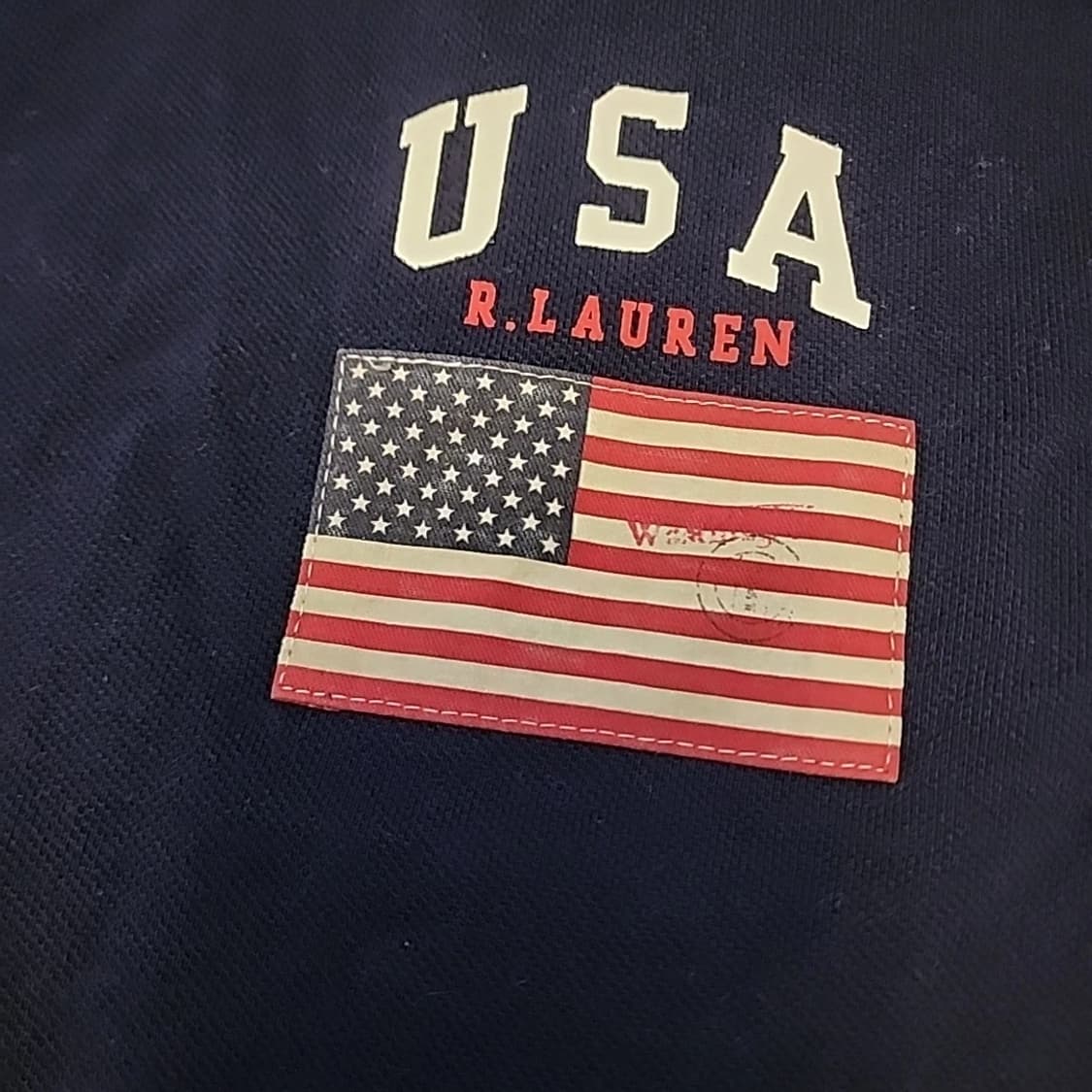 폴로 랄프로렌 USA 성조기 빅포니 반팔 카라티 네이비 상품이미지3