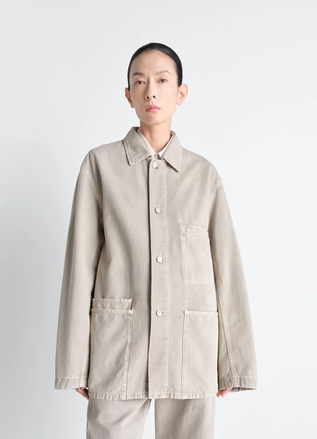 [48]르메르 26ss 유틸리티 오버셔츠/문스톤 상품이미지4