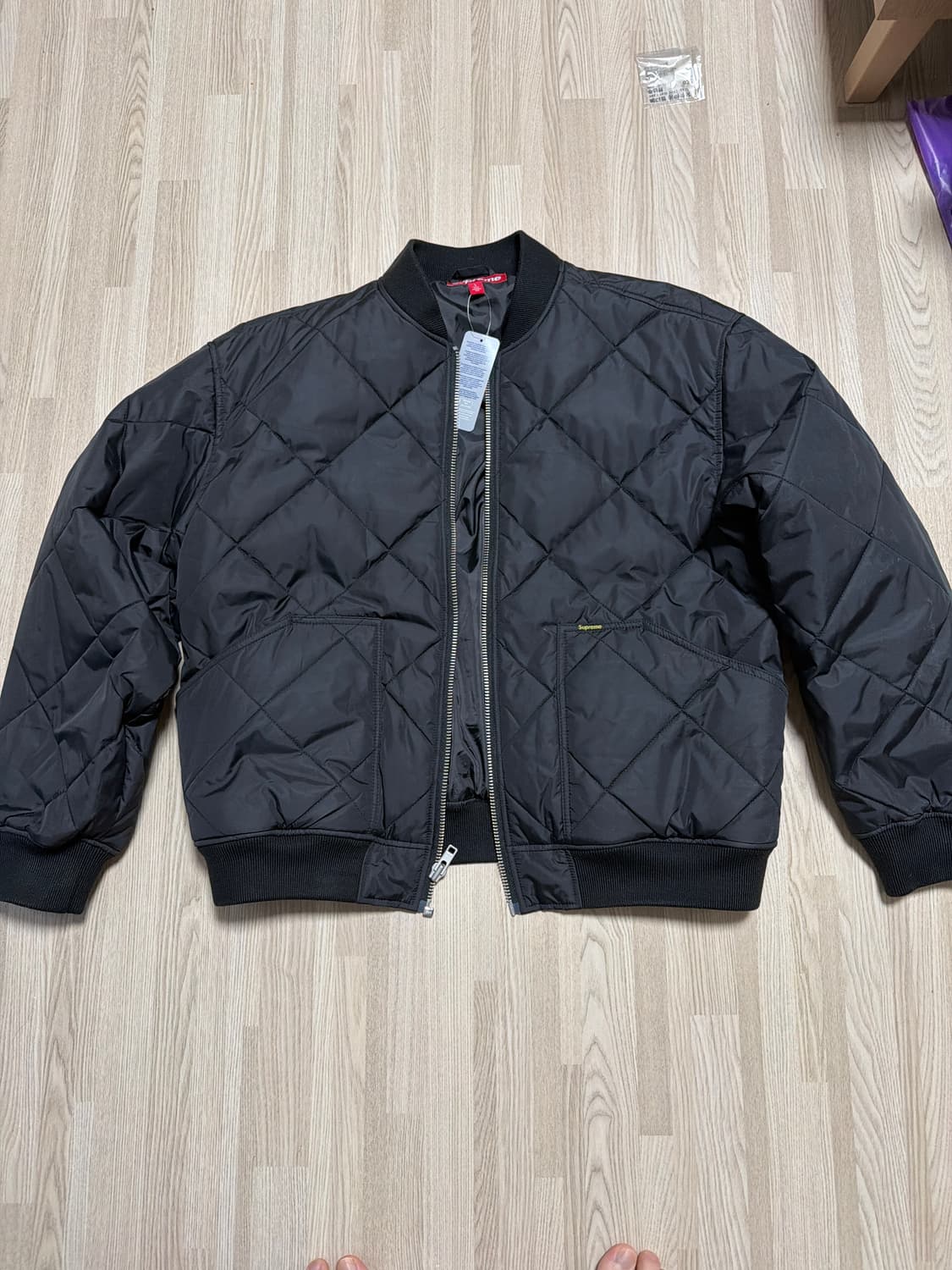 슈프림 AOI 퀼티드 워크 자켓 블랙 - 24FW 상품이미지2